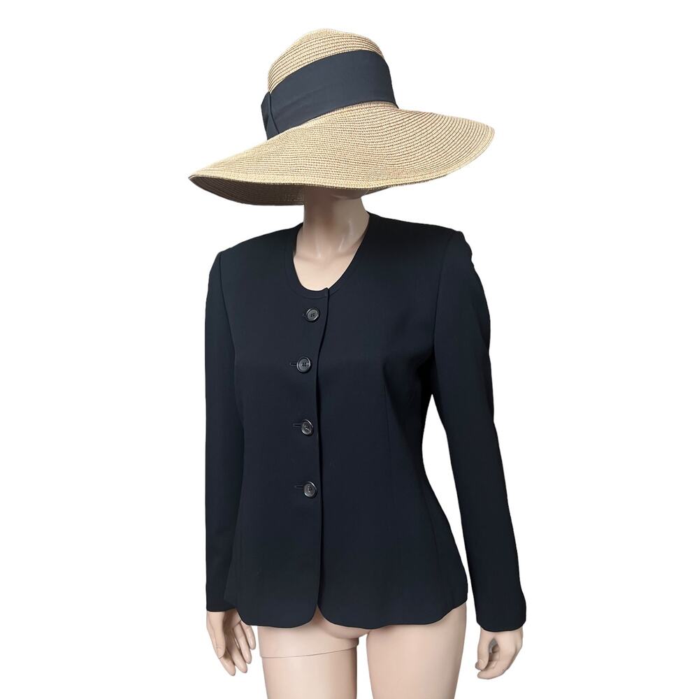 Luciano Barbera Black Jacket for Bergdorf Goodman Sz 42 100% Wool Made in Italy - Picture 5 of 15